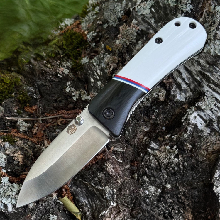 Складной нож ДРУГ, K340, эльфорин + микарта