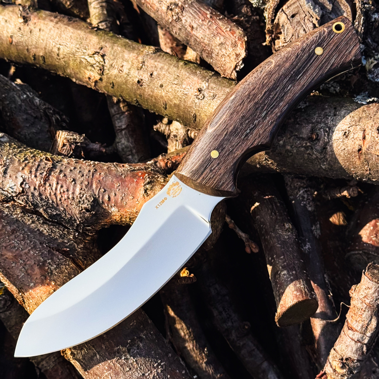 Нож Че-Гевара, Х12МФ, морёный дуб купить в интернет-магазине Товарищество Завьялова