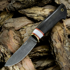 Нож СКИНЕР малый, БУЛАТ, карельская берёза