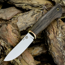 Нож СКИНЕР малый, N690, морёный дуб