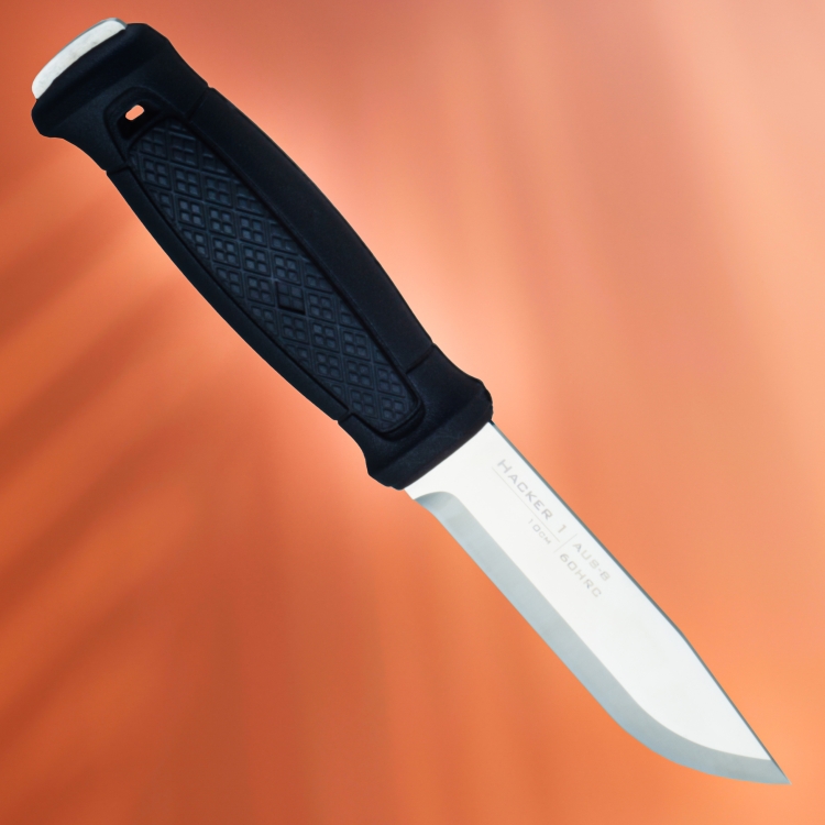 Нож HACKER 1 цельнометаллический + огниво, сталь AUS-8