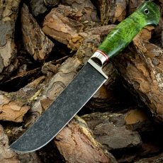 Нож УЗБЕКСКИЙ ПЧАК БОЛЬШОЙ, БУЛАТ, стабилизированное дерево