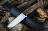 Цельнометаллический нож БРИГАДИР, N690, корень ореха
