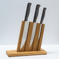 Набор кухонных ножей из 3х предметов, НЕРЖАВЕЮЩИЙ ДАМАСК, карбон