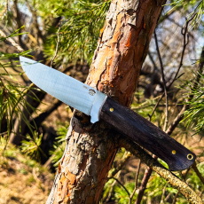Цельнометаллический нож БРИГАДИР, N690, граб