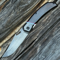 Складной нож ПИРАТ, карбон + зирикот 018