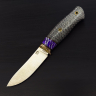 Нож СКИНЕР малый, PMD550, карбон silver twill