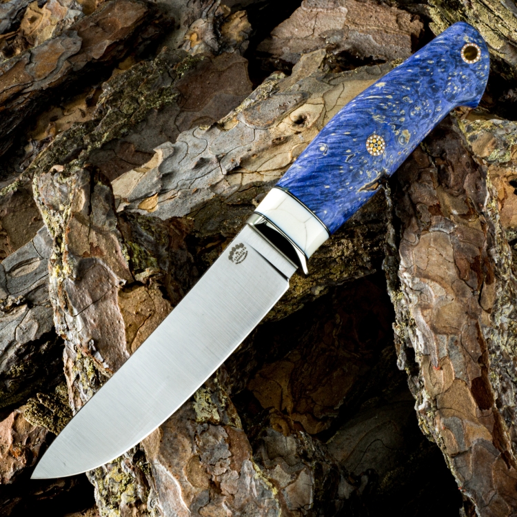 Нож СКИНЕР большой, CPM 90V, стабилизированное дерево
